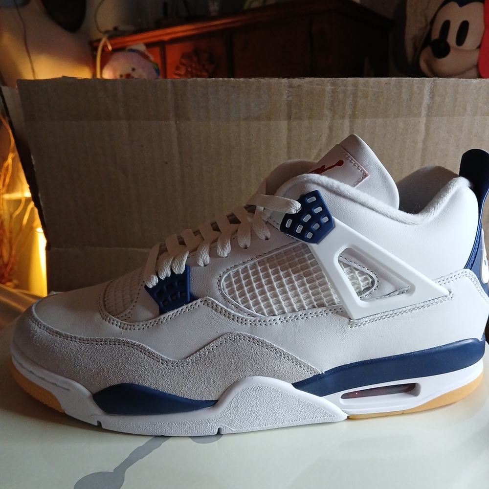 Men's 11.5 New In Box Nike SB x Air Jordan 4 Retro SP Navy Shoes Limited Edition